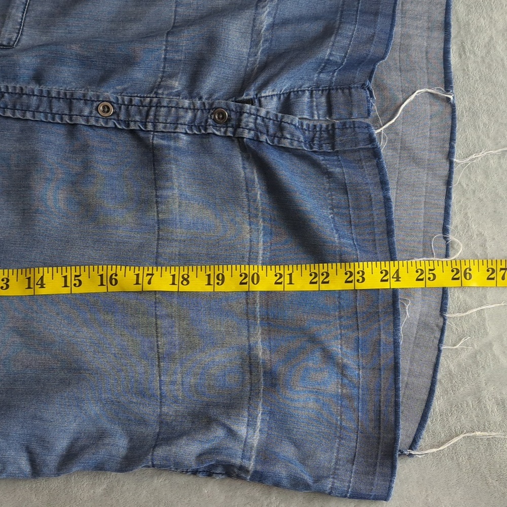 Rails Courtney Released Hem Dark Vintage Wash denim Shirt Womens Small Oversized - Picture 13 of 15